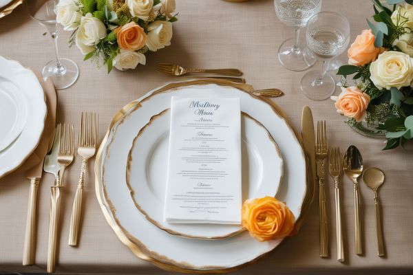 Wedding menu planning guide