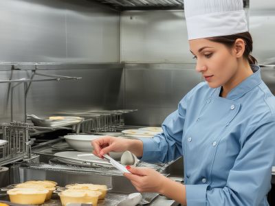Quality check process ensuring every dish meets our high standards